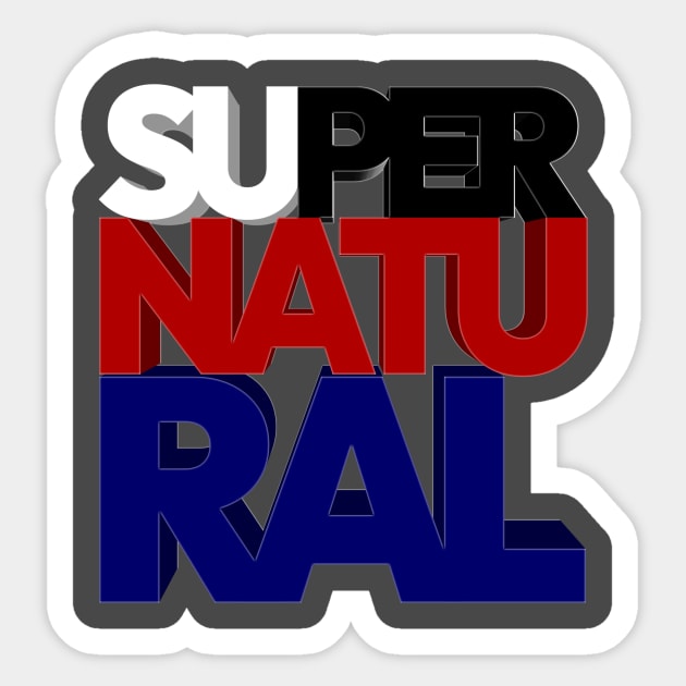 Supernatural Sticker by Mustapha Sani Muhammad